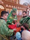 51-В день Входа Господня в Иерусалим  Управляющий Усть-Каменогорской и Семипалатинской епархией  совершил праздничную Божественную Литургию в главном храме Восточного Казахстана
