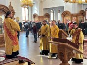 34-В Неделю святых праотец архиепископ Амфилохий совершил Божественную Литургию в Андреевском кафедральном соборе 