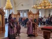 19-В Неделю 2-ю Святой Четыредесятницы архиепископ Амфилохий совершил Божественную Литургию в главном храме Восточного Казахстан