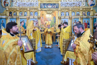 11-В день памяти пророка Божия Илии архиепископ Усть-Каменогорский и Семипалатинский Амфилохий сослужил митрополиту Александру за Божественной Литургией в Константино-Еленинском соборе Астаны. 