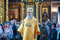 4-В воскресный день, отмеченный памятью пророка Божия Иезекииля, Управляющий Усть-Каменогорской и Семипалатинской епархией сослужил Главе Митрополичьего округа за Божественной Литургией в Успенском кафедральном соборе Астаны