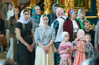 13-В воскресный день, отмеченный памятью пророка Божия Иезекииля, Управляющий Усть-Каменогорской и Семипалатинской епархией сослужил Главе Митрополичьего округа за Божественной Литургией в Успенском кафедральном соборе Астаны