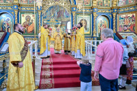 14-В воскресный день, отмеченный памятью пророка Божия Иезекииля, Управляющий Усть-Каменогорской и Семипалатинской епархией сослужил Главе Митрополичьего округа за Божественной Литургией в Успенском кафедральном соборе Астаны