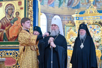 17-В воскресный день, отмеченный памятью пророка Божия Иезекииля, Управляющий Усть-Каменогорской и Семипалатинской епархией сослужил Главе Митрополичьего округа за Божественной Литургией в Успенском кафедральном соборе Астаны