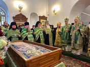 42-Архиепископ Усть-Каменогорский и Семипалатинский Амфилохий принял участие в торжествах по случаю 30-летия обретения мощей святого праведного старца Феодора Томского