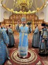 17-Накануне двунадесятого праздника Благовещения Пресвятой Богородицы архиепископ Амфилохий возглавил служение Всенощного бдения в Андреевском кафедральном соборе 