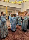 19-Накануне двунадесятого праздника Благовещения Пресвятой Богородицы архиепископ Амфилохий возглавил служение Всенощного бдения в Андреевском кафедральном соборе 