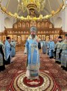 20-Накануне двунадесятого праздника Благовещения Пресвятой Богородицы архиепископ Амфилохий возглавил служение Всенощного бдения в Андреевском кафедральном соборе 