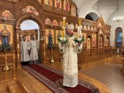 30-Светлый праздник Рождества Христова молитвенно встретили в Андреевском кафедральном соборе города Усть-Каменогорска 