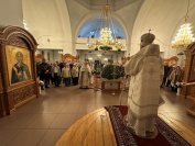 56-Светлый праздник Рождества Христова молитвенно встретили в Андреевском кафедральном соборе города Усть-Каменогорска 