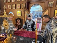 В пятницу первой седмицы Великого поста  в Андреевском соборе была совершена Божественная Литургия Преждеосвященных Даров