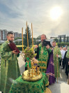 37-Праздничное всенощное бдение в Троицком храме города Усть-Каменогорска накануне дня Святой Пятидесятницы