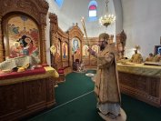 7-День памяти Новомучеников и исповедников Церкви Русской. Божественная Литургия в Андреевском кафедральном соборе города Усть-Каменогорска 