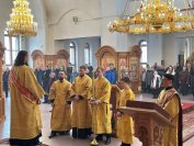 23-День памяти Новомучеников и исповедников Церкви Русской. Божественная Литургия в Андреевском кафедральном соборе города Усть-Каменогорска 