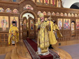 Божественная Литургия в Андреевском кафедральном соборе в Неделю 22-ю по Пятидесятнице