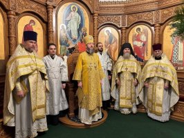 В первое воскресение после Рождества Христова Управляющий Усть-Каменогорской и Семипалатинской епархией  возглавил служение Божественной Литургии в Андреевском кафедральном соборе 
