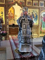 Литургия Преждеосвященных Даров в Троицком соборе города Усть-Каменогорска