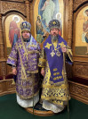 34-Архиепископ Усть-Каменогорский и Семипалатинский Амфилохий  и епископ Колпашевский и Стрежевской Филарет совершили Божественную Литургию в Андреевском кафедральном соборе города Усть-Каменогорска