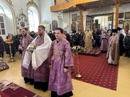 Во второе воскресение Великого поста Управляющий Усть-Каменогорской и Семипалатинской епархией  возглавил служение Божественной Литургии в Воскресенском кафедральном соборе 