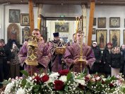 23-Во второе воскресение Великого поста Управляющий Усть-Каменогорской и Семипалатинской епархией  возглавил служение Божественной Литургии в Воскресенском кафедральном соборе 