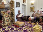 48-Во второе воскресение Великого поста Управляющий Усть-Каменогорской и Семипалатинской епархией  возглавил служение Божественной Литургии в Воскресенском кафедральном соборе 