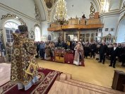 54-Во второе воскресение Великого поста Управляющий Усть-Каменогорской и Семипалатинской епархией  возглавил служение Божественной Литургии в Воскресенском кафедральном соборе 