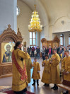 24-В Неделю 10-ю по Пятидесятнице архиепископ Амфилохий совершил Божественную Литургию в Андреевском кафедральном соборе