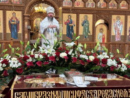 Великая Суббота Страстной седмицы. Божественная Литургия в главном храме Восточного Казахстана