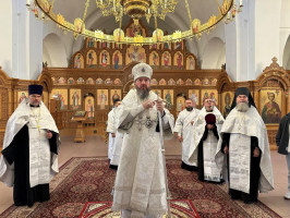 Праздничное богослужение в канун Преображения Господа Бога и Спаса нашего Иисуса Христа
