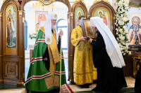 34-Архиепископ Усть-Каменогорский и Семипалатинский Амфилохий принял участие в Патриаршем освящении храма преподобного Сергия Радонежского в Астане.
