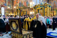 8-Управляющий Усть-Каменогорской и Семипалатинской епархией молился за Патриаршим богослужением в Успенском кафедральном соборе Астаны