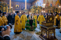 14-Управляющий Усть-Каменогорской и Семипалатинской епархией молился за Патриаршим богослужением в Успенском кафедральном соборе Астаны