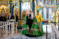 15-Управляющий Усть-Каменогорской и Семипалатинской епархией молился за Патриаршим богослужением в Успенском кафедральном соборе Астаны