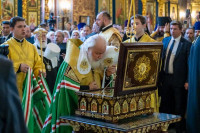 27-Управляющий Усть-Каменогорской и Семипалатинской епархией молился за Патриаршим богослужением в Успенском кафедральном соборе Астаны