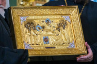 31-Управляющий Усть-Каменогорской и Семипалатинской епархией молился за Патриаршим богослужением в Успенском кафедральном соборе Астаны