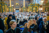 34-Управляющий Усть-Каменогорской и Семипалатинской епархией молился за Патриаршим богослужением в Успенском кафедральном соборе Астаны