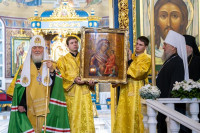 35-Управляющий Усть-Каменогорской и Семипалатинской епархией молился за Патриаршим богослужением в Успенском кафедральном соборе Астаны