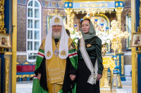 41-Управляющий Усть-Каменогорской и Семипалатинской епархией молился за Патриаршим богослужением в Успенском кафедральном соборе Астаны