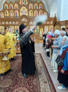 50-В 11-е воскресение после Пятидесятницы архиепископ Амфилохий совершил Божественную Литургию в Андреевском кафедральном соборе города Усть-Каменогорска