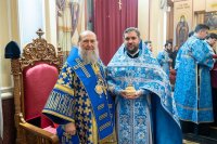28-В праздник Феодоровской иконы Божией Матери архиепископ Усть-Каменогорский и Семипалатинский Амфилохий сослужил митрополиту Александру за Литургией в главном храме Алма-Аты