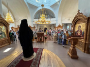 43-Божественная Литургия святителя Иоанна Златоуста в Свято-Андреевском кафедральном соборе города Усть-Каменогорска 