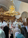 8-В главном храме епархии молитвенно встретили праздник Вознесения Господа Бога и Спаса нашего Иисуса Христа
