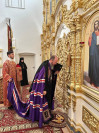 6-Архиепископ Амфилохий совершил Божественную Литургию в Знаменско-Абалацком Петро-Павловском женском монастыре города Семипалатинска