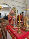 24-Архиепископ Амфилохий совершил Божественную Литургию в Знаменско-Абалацком Петро-Павловском женском монастыре города Семипалатинска