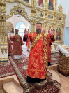 25-Архиепископ Амфилохий совершил Божественную Литургию в Знаменско-Абалацком Петро-Павловском женском монастыре города Семипалатинска