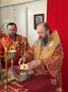 27-Архиепископ Амфилохий совершил Божественную Литургию в Знаменско-Абалацком Петро-Павловском женском монастыре города Семипалатинска