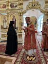 40-Архиепископ Амфилохий совершил Божественную Литургию в Знаменско-Абалацком Петро-Павловском женском монастыре города Семипалатинска