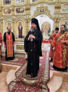 43-Архиепископ Амфилохий совершил Божественную Литургию в Знаменско-Абалацком Петро-Павловском женском монастыре города Семипалатинска