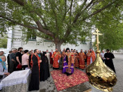 58-Архиепископ Амфилохий совершил Божественную Литургию в Знаменско-Абалацком Петро-Павловском женском монастыре города Семипалатинска