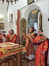 21-В Неделю о расслабленном архиепископ Амфилохий возглавил служение Божественной Литургии в Воскресенском кафедральном соборе города Семипалатинска